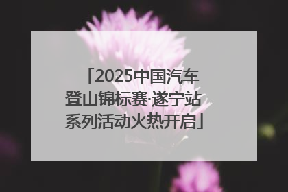 2025中国汽车登山锦标赛·遂宁站系列活动火热开启