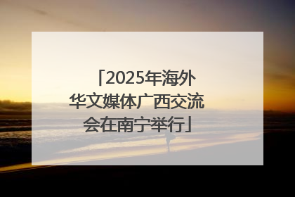 2025年海外华文媒体广西交流会在南宁举行