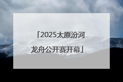 2025太原汾河龙舟公开赛开幕