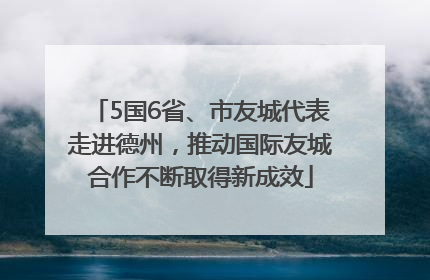 5国6省、市友城代表走进德州，推动国际友城合作不断取得新成效