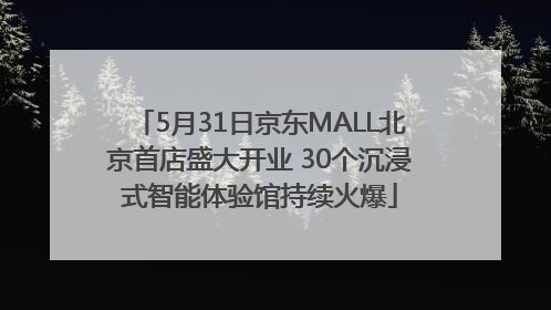 5月31日京东MALL北京首店盛大开业 30个沉浸式智能体验馆持续火爆